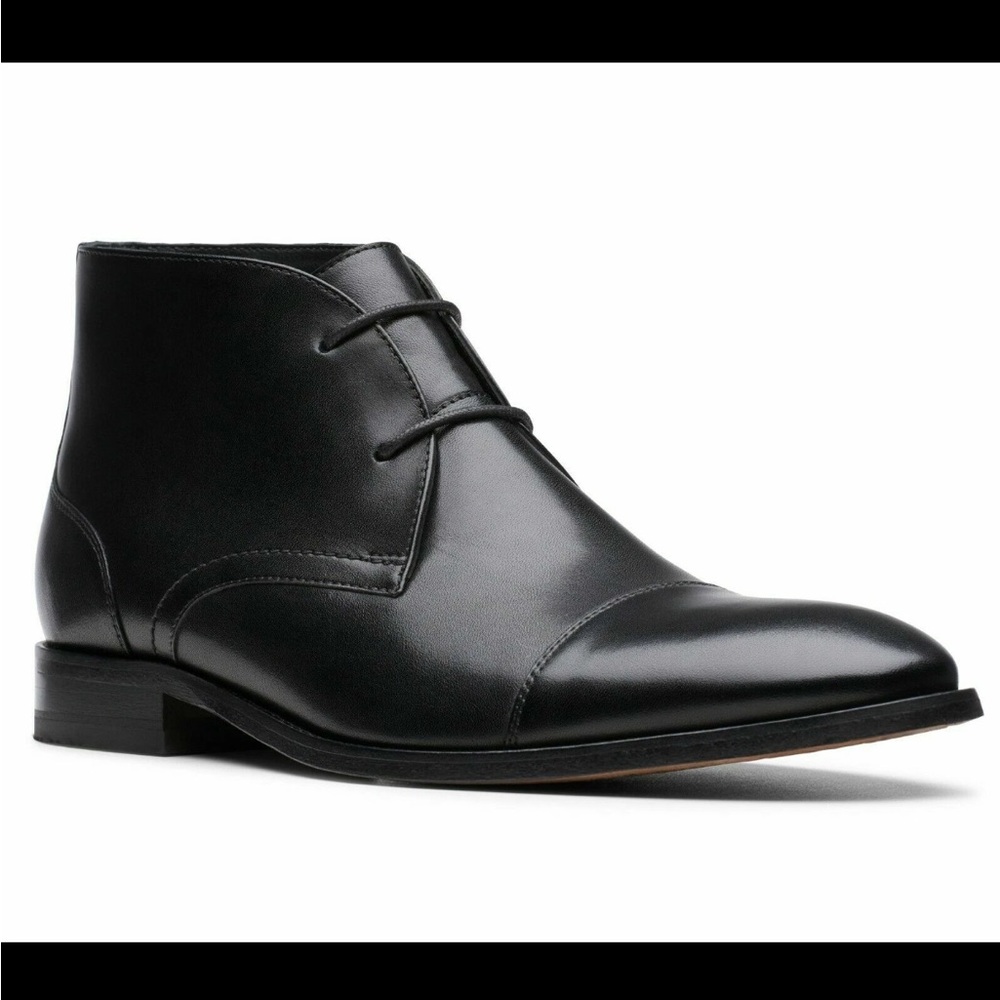 EUC BOSTONIAN NANTASKET MID COMMONWEALTH BLACK LEATHER LACE UP BOOTS 10.5 - Picture 8 of 8